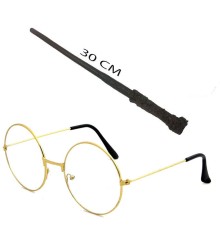 Harry Potter Asası 30 Cm Ve Harry Potter Gözlüğü Seti