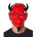 Kırmızı Renk Plastik Rubie's Costume Devil Mask şeytan Maskesi 20x30 Cm