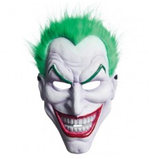 Yeşil Saçlı Plastik Killer Joker Maskesi 31x22 Cm