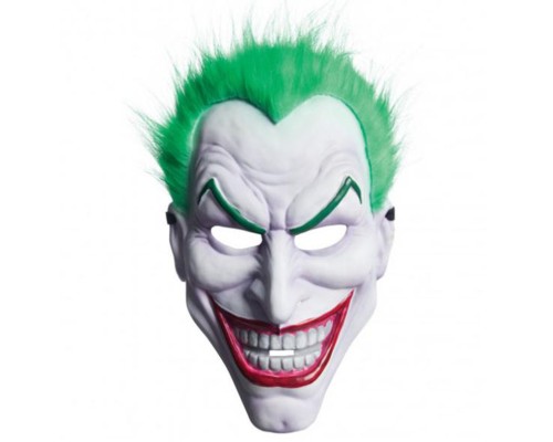 Yeşil Saçlı Plastik Killer Joker Maskesi 31x22 Cm