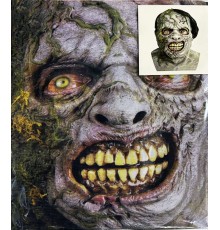 Yüze Yapışan Kafaya Tam Geçmeli Streç Korkunç Zombie Maske Bez Maske Model 16