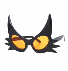 Siyah Renk Bıyık Tasarımlı Kedi Gözlüğü 19x11 Cm