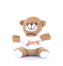 Love Tişörtlü Peluş Ayıcık