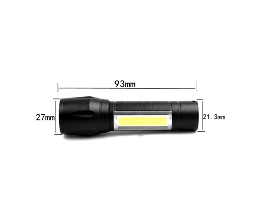 Mini Çok Güçlü Şarjli El Feneri Xpe-Cob Led Wt-030