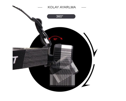 4 Modlu Sensörlü Şarjlı  Güçlü Kafa Lambası Wt-248