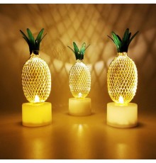 Dekoratif Ananas Tasarımlı Pilli Led Lamba